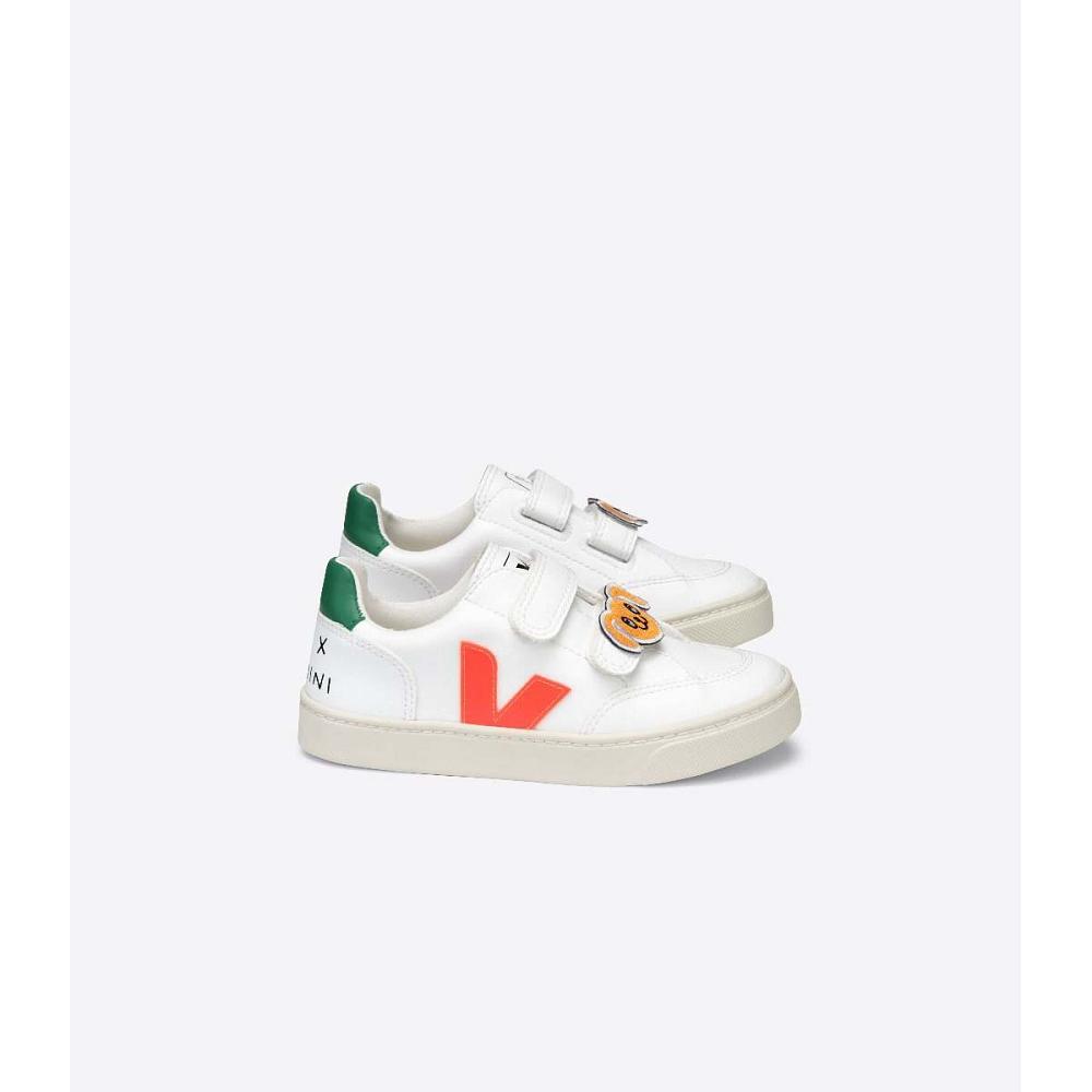 Kids\' Veja V-12 CWL MINI-RODINI RABBIT Shoes White | SG 807SGL